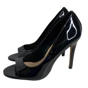 BCBGeneration - 'Jewel' Black Patent Peep Toe Heel - 7 - China